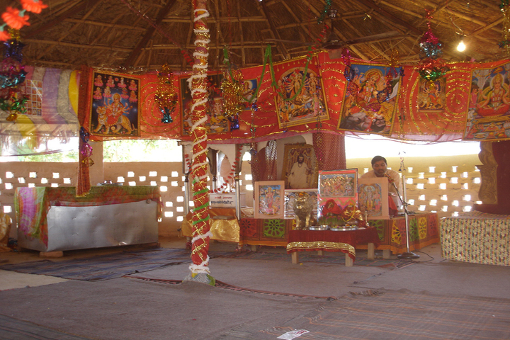 Sh Guru Gang Devji Model School-Inside Temple