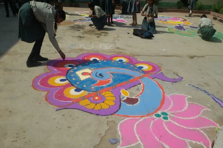 BNT St Mary School-Rangoli Competition