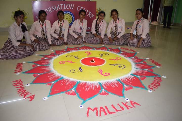 Jharkhand Public School-Rangoli Competition