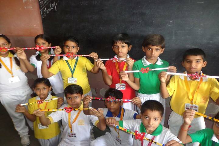 Lord Krishna School-Rakhi Making Activity