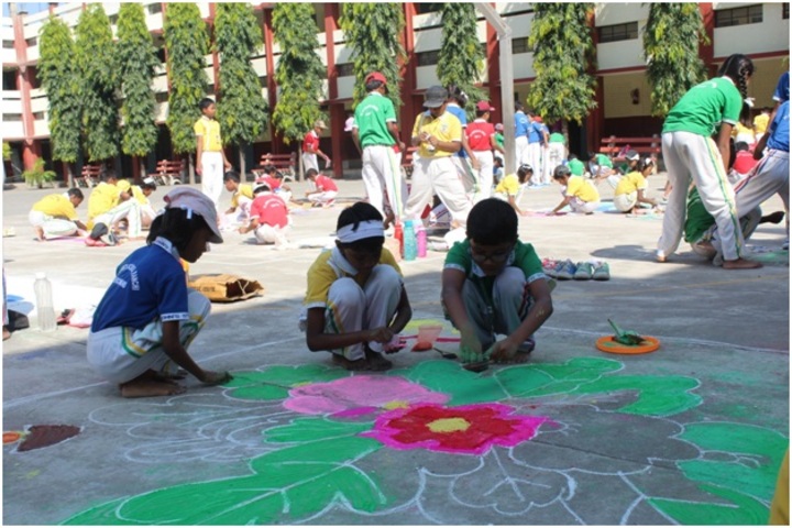 St Johns School-Rangoli Competition