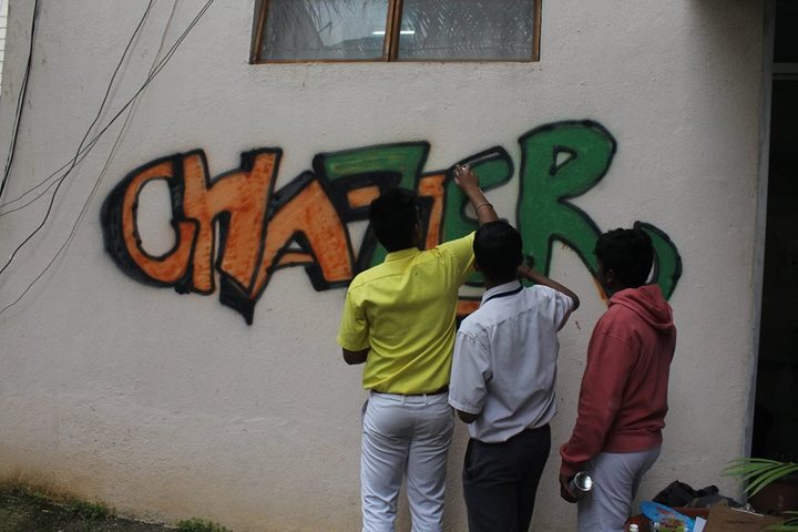 Army Public School-Wall Painting Activity