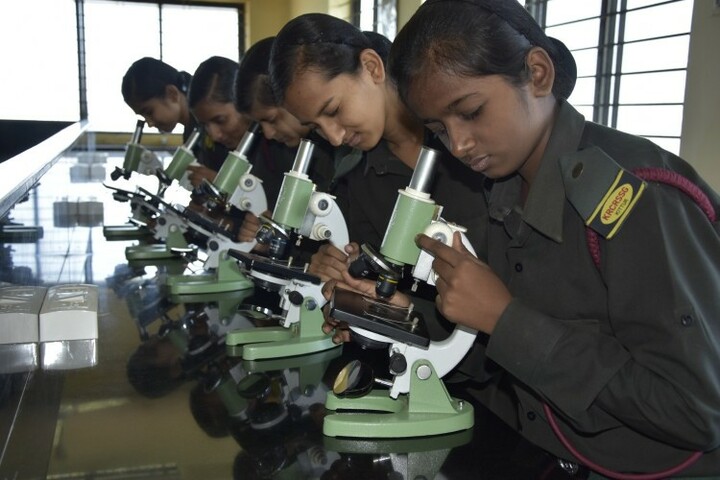 Kittur Rani Channamma Residential Sainik School For Girls-Biology lab