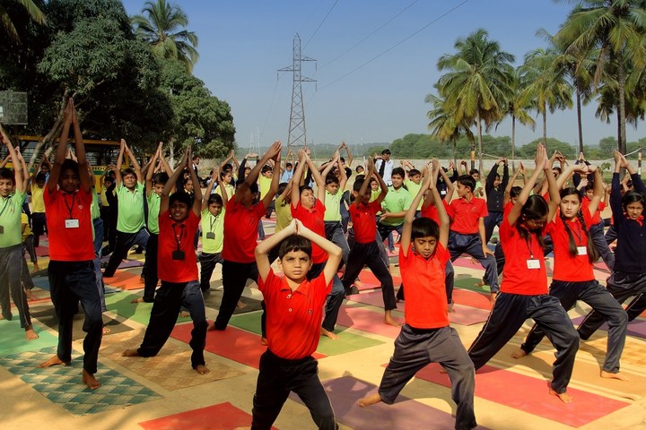 Maruthi Public School-Yoga Activity