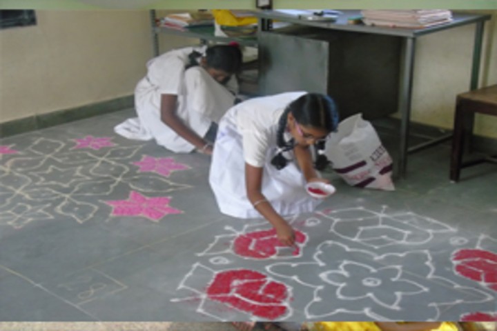 Mount Carmel School-Rangoli Competition