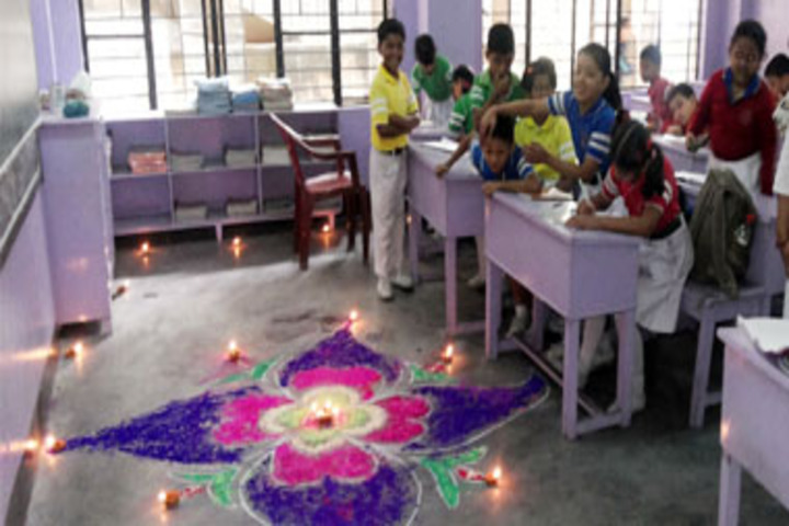 Gurukul Grammar School - rangoli