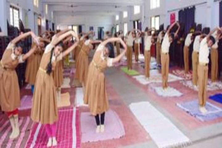 S M S English Medium School-Yoga Activity