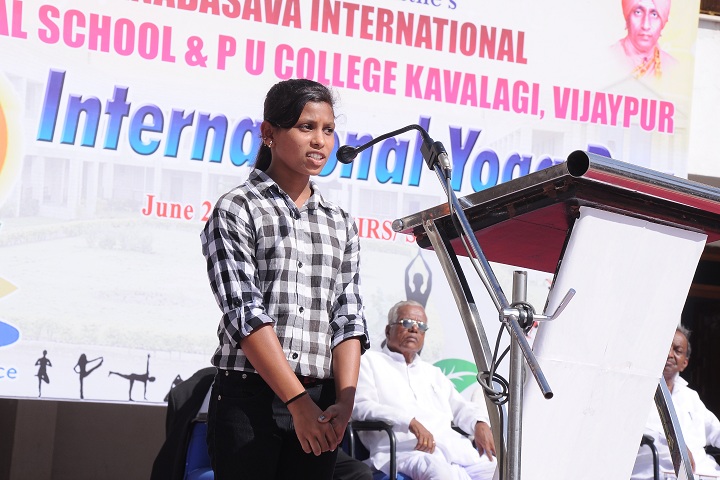Sanganabasava International Residential School-Student Speech