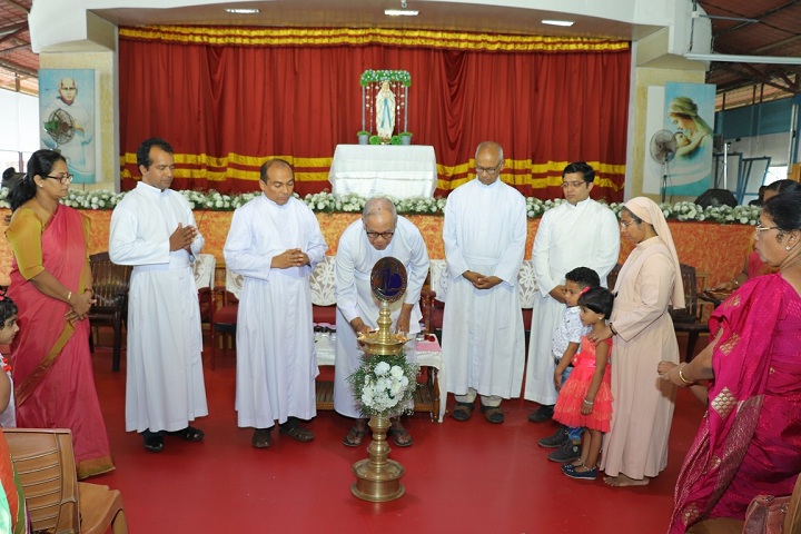Devamatha CMI Public School-Lighting the lamp