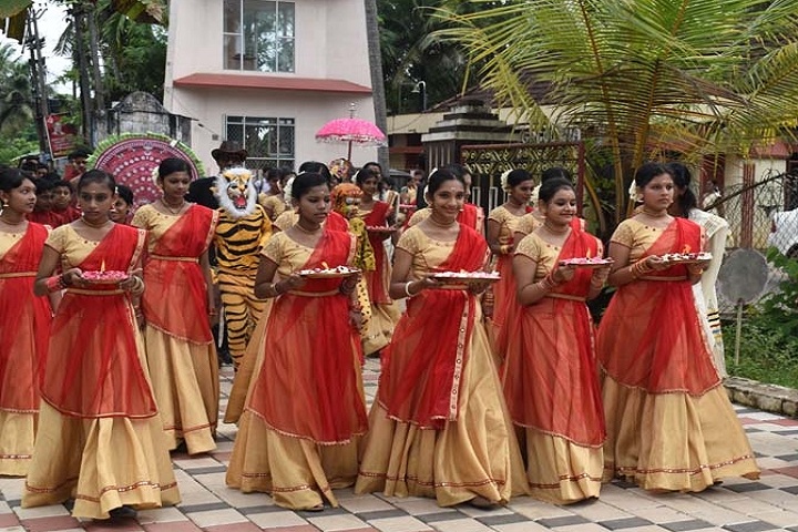 Fr Thomas Porukara Central School-Onam traditional dress
