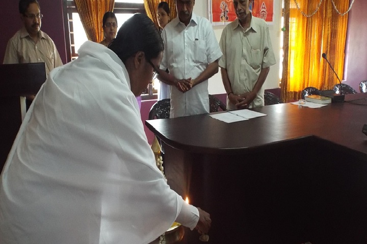 Gangothri English Medium School-Lighting the lamp