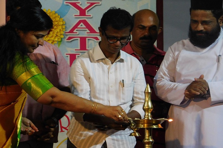 Gayathri Central School-Lighting the lamp