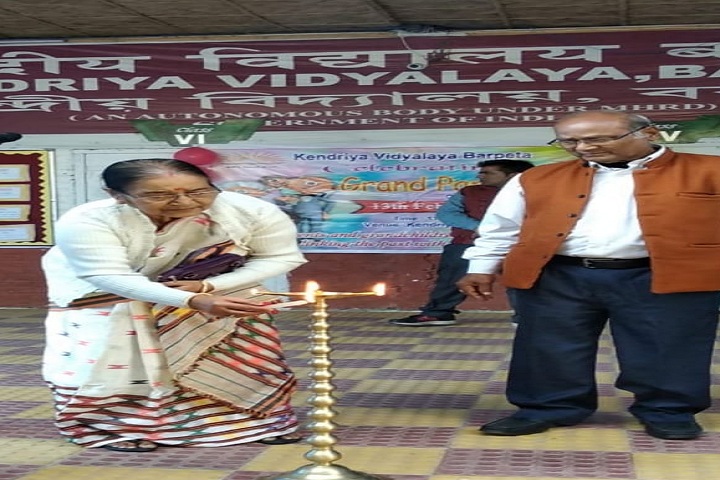 Kendriya Vidyalaya-Lighting the lamp