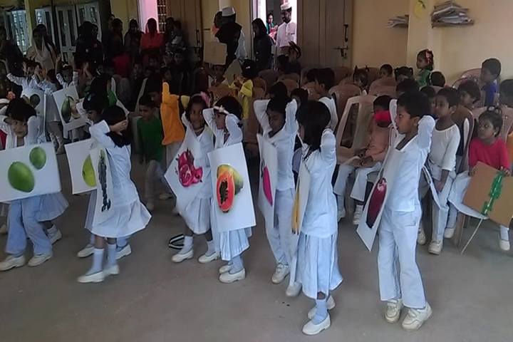 KMJ English Medium School-Fruits Activity
