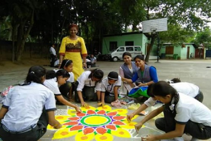 Modern High School- Rangoli