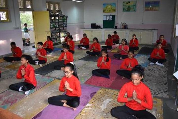 Navy Children School-Yoga Activity
