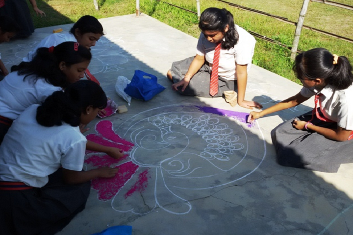 purna vikash central school- Rangoli Competition