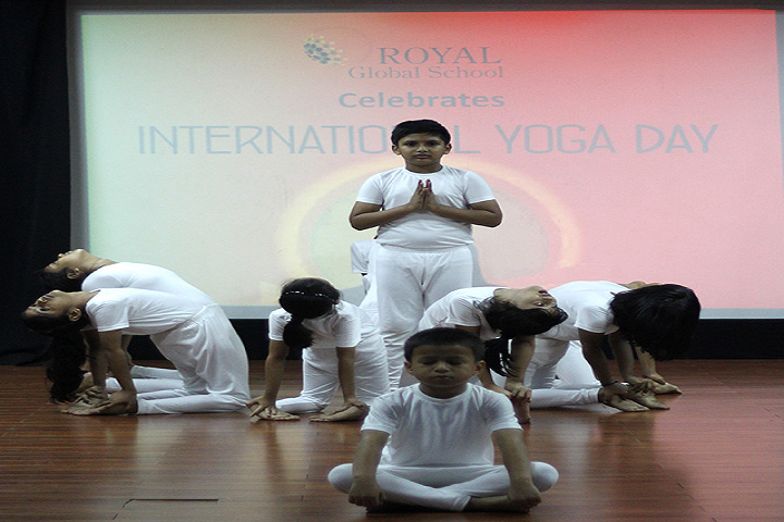Royal global school- International Yoga Day