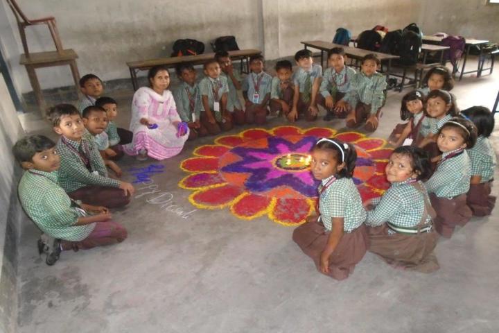 South Point English School- Rangoli Competition