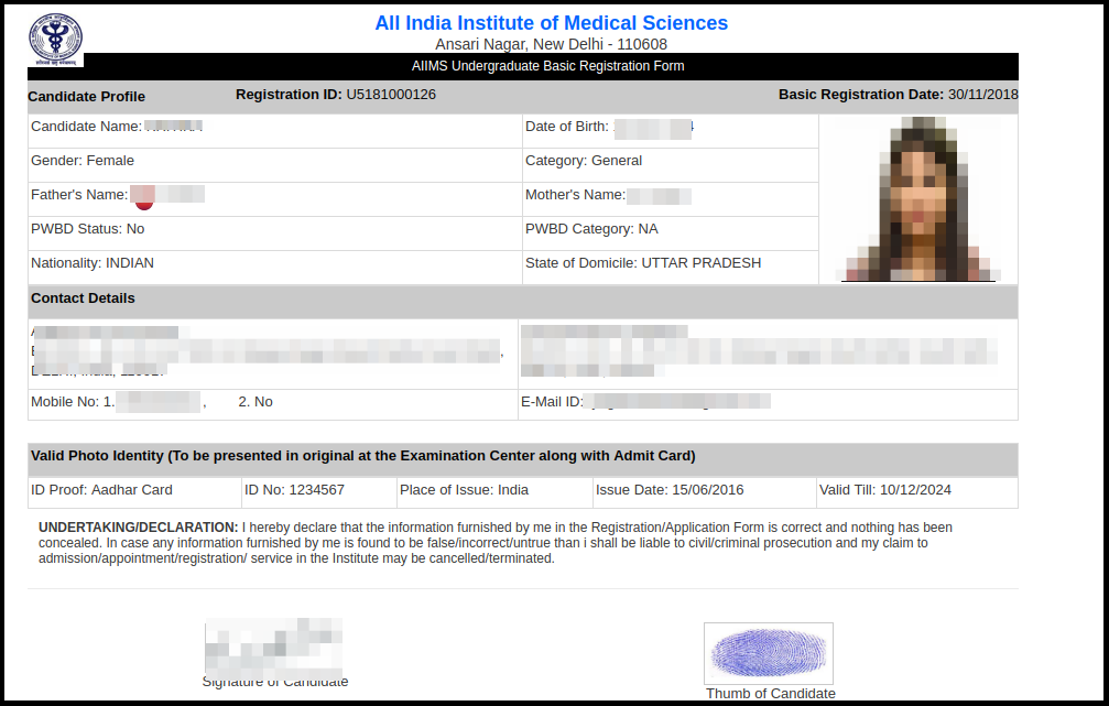 How to fill AIIMS MBBS Application Form 2020 - Stepwise Procedure