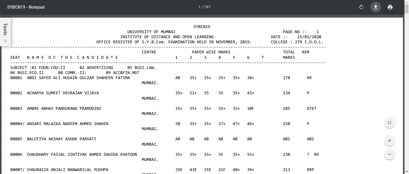 Mumbai University IDOL Result 2021 Revaluation B A B Com B Sc Results Mumbai University IDOL Result 2021 Revaluation B A B Com B Sc Results