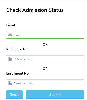 assignment admission status