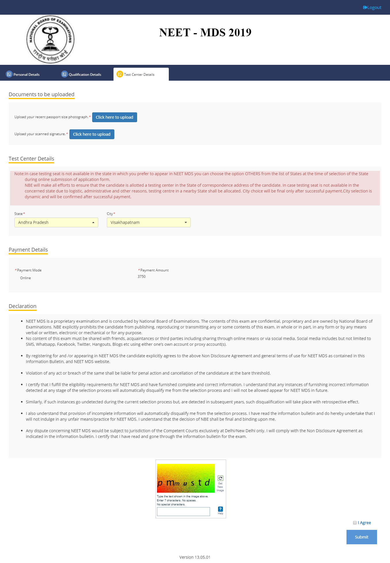 Application Form For Neet 2017, Uploading Of Images In Neet Mds Application Form 2019, Application Form For Neet 2017