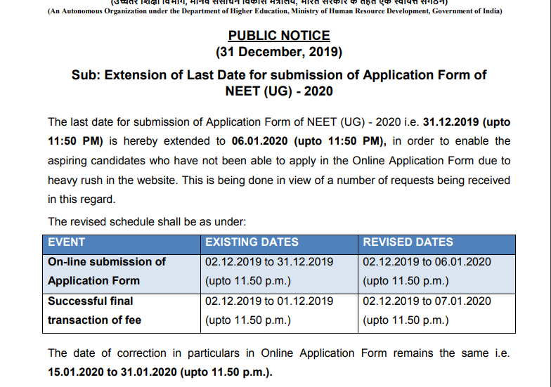 neet-registration-deadline-extension